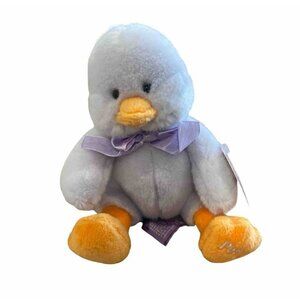 RV Target Vintage Plush Purple Bow Chick 6.5” Sitting 2001 Tag Chicken Easter